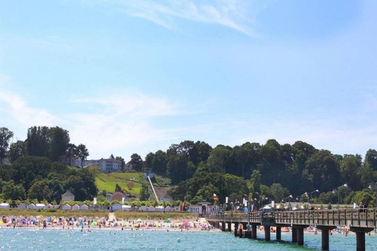 Balkon, Gratis Nutzung Vom Ahoi Erlebnisbad Und Sauna In Sellin - Residenz Strandeck Fewo01 Goehren  Kültér fotó